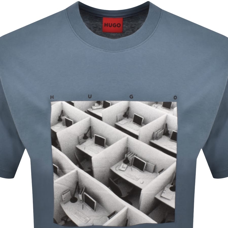 Image number 2 for HUGO Dodger T Shirt Blue