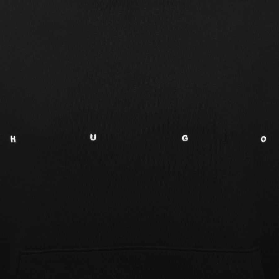 Image number 4 for HUGO Doland Oversized Hoodie Black