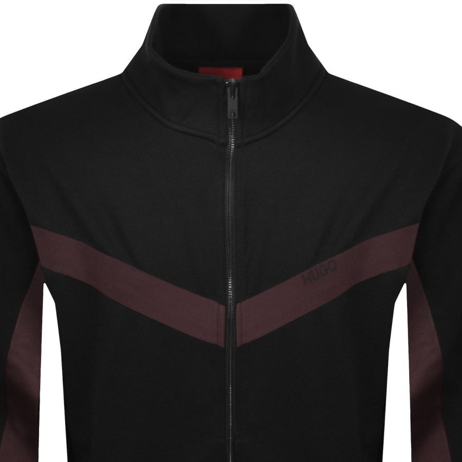 Image number 2 for HUGO Darti Full Zip Sweatshirt Black