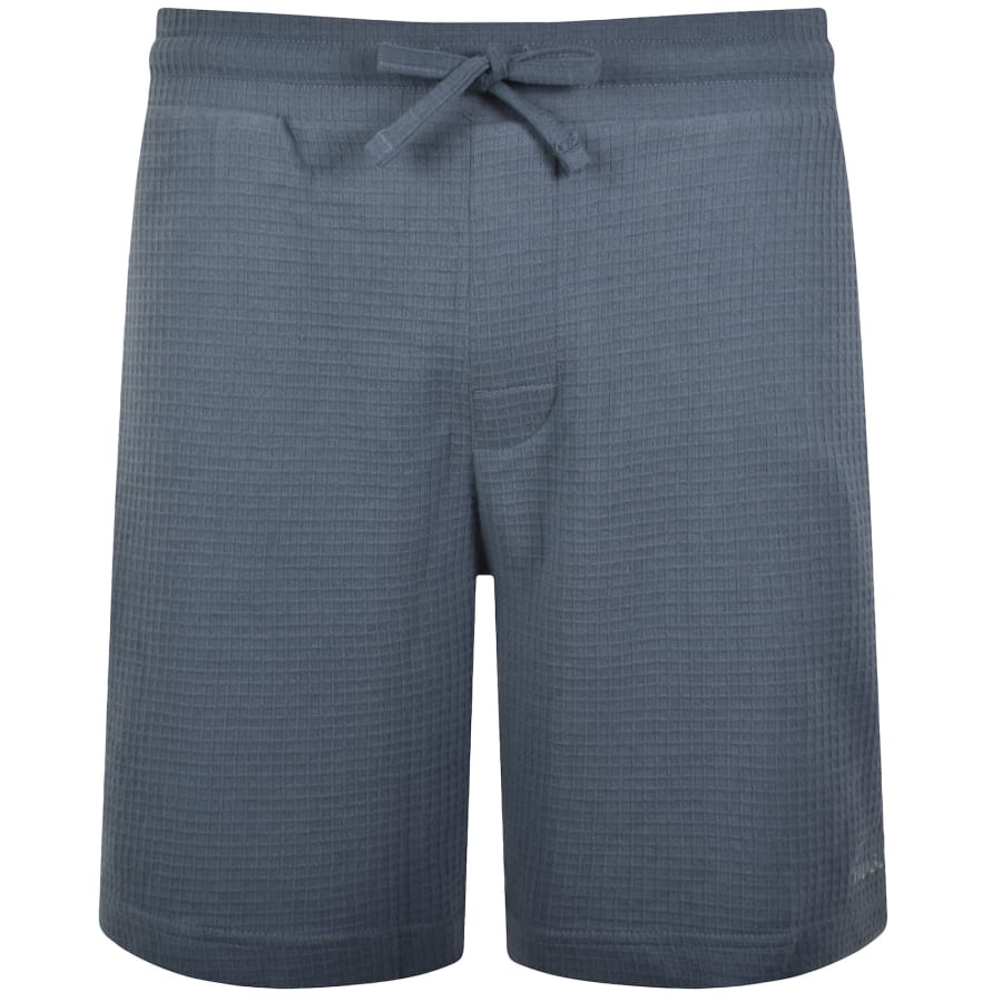 Image number 1 for HUGO Austin Waffle Shorts Blue