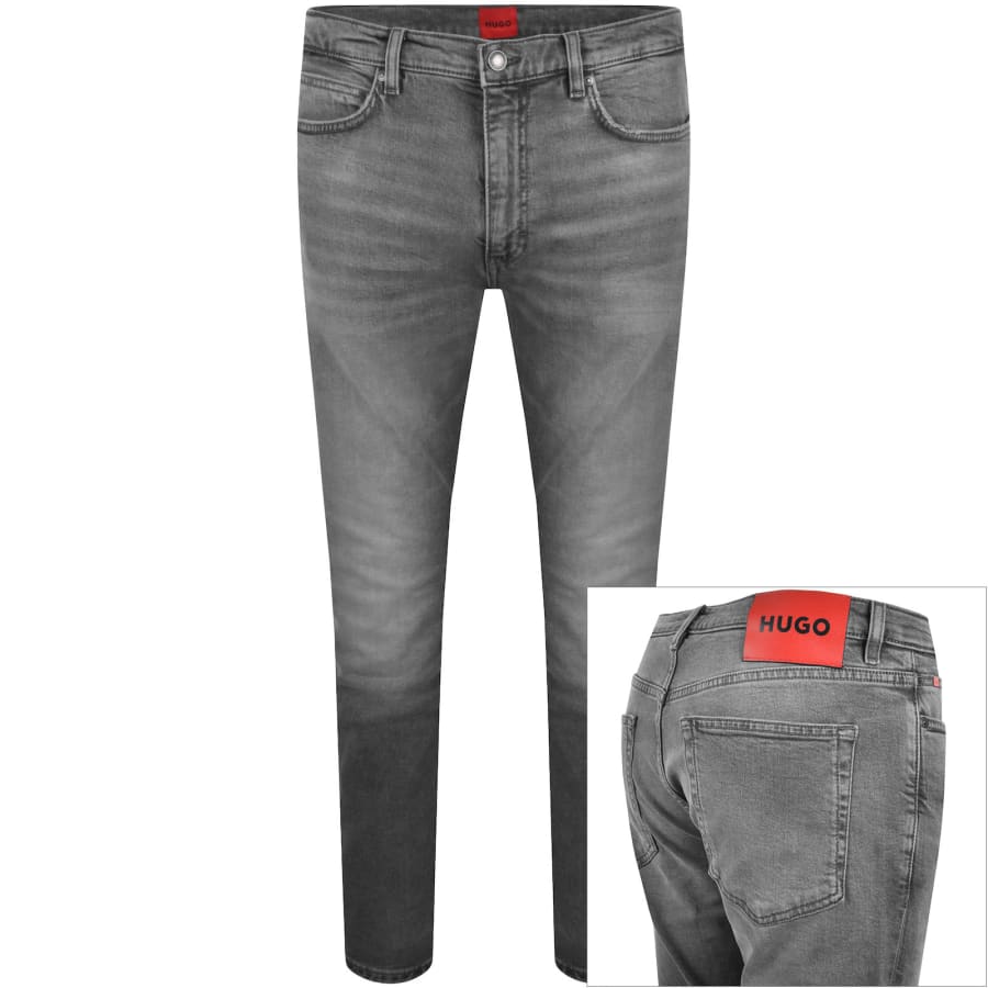 Image number 1 for HUGO 734 Extra Slim Jeans Grey