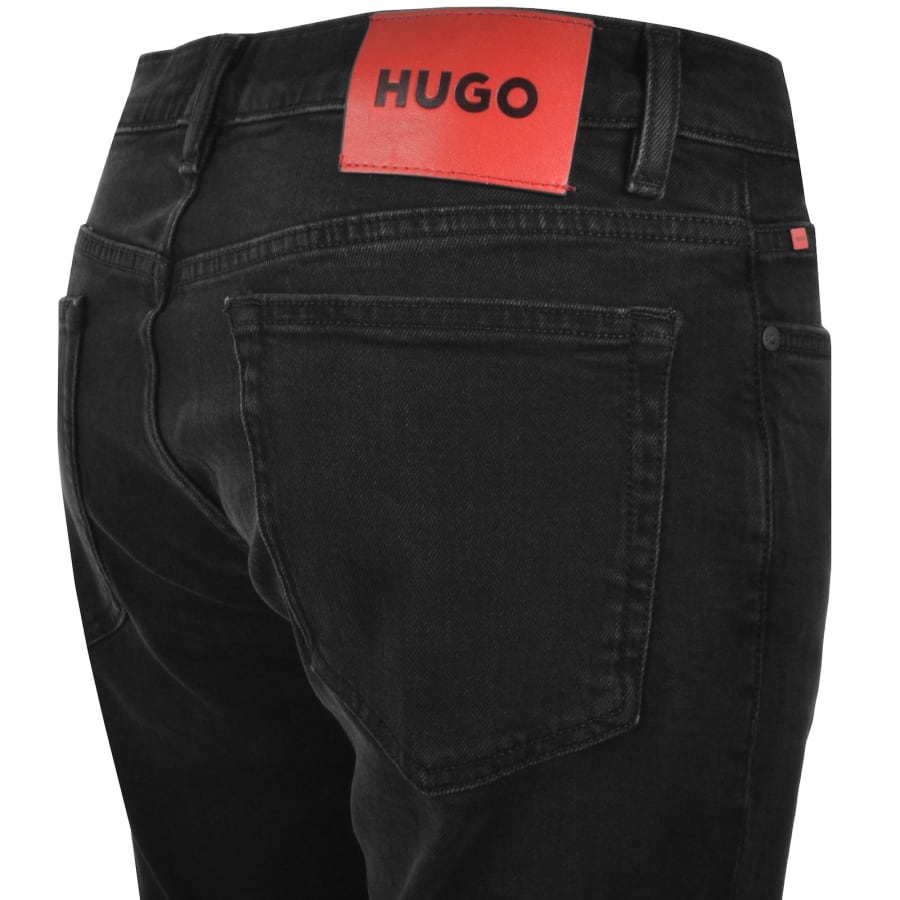 Image number 4 for HUGO 708 Slim Jeans Black