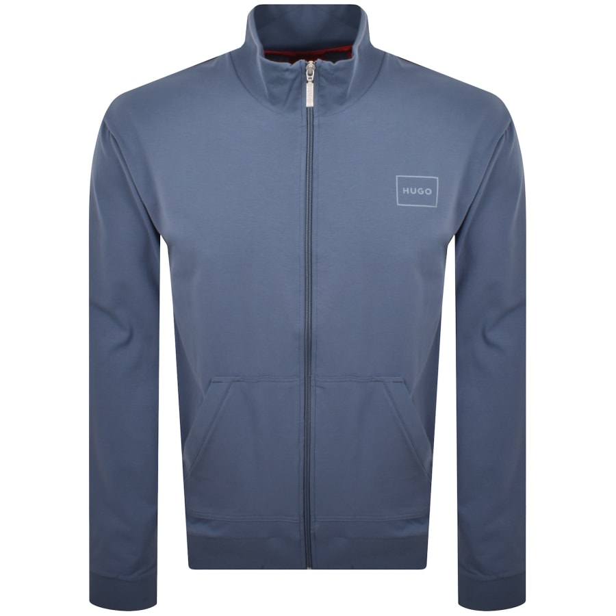 Image number 1 for HUGO Full Zip Laze Sweatshirt Blue