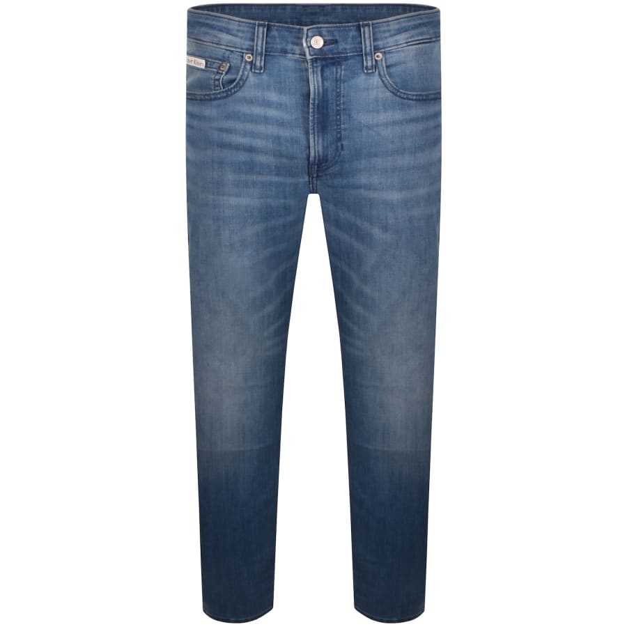 Image number 2 for Calvin Klein Jeans Slim Taper Fit Jeans Blue