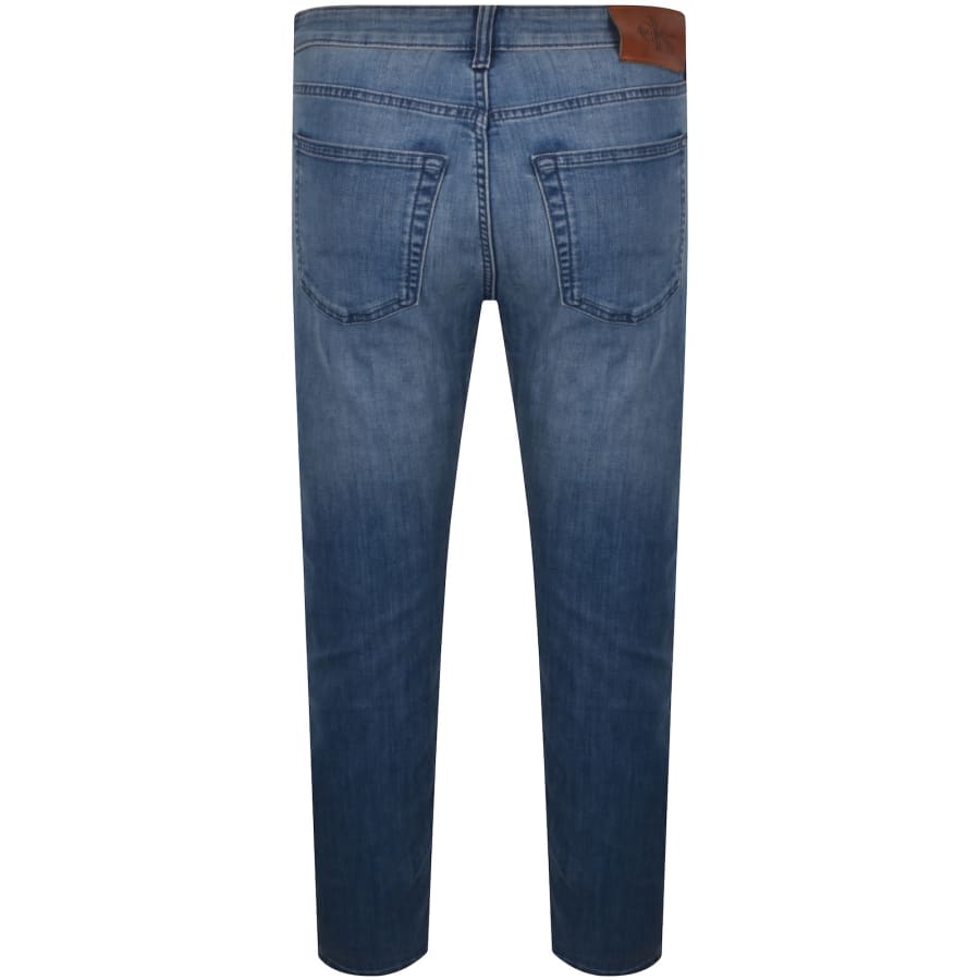 Image number 3 for Calvin Klein Jeans Slim Taper Fit Jeans Blue