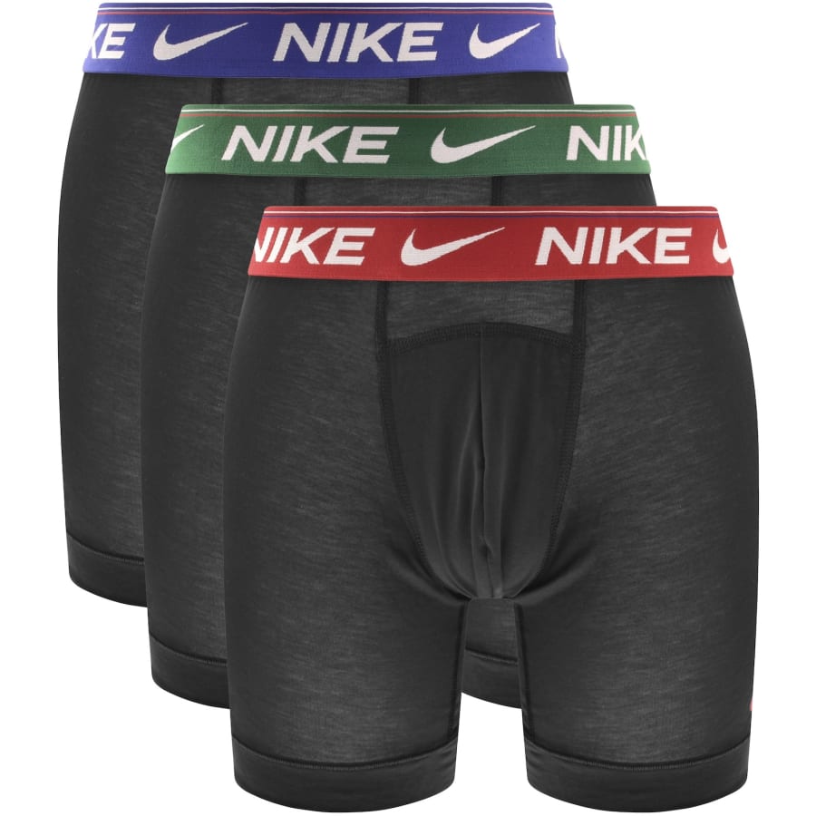 Image number 1 for Nike Ultra Comfort 3 Pack Boxer Briefs Black
