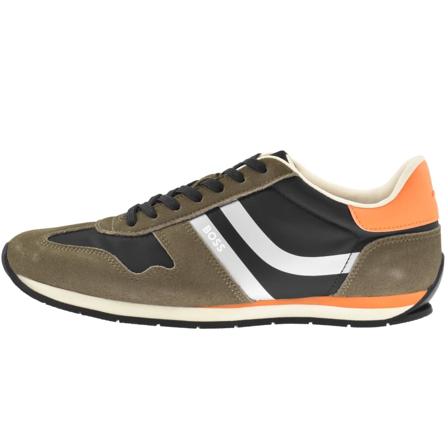 Image number 1 for BOSS Levon Runner Trainers Open Brown