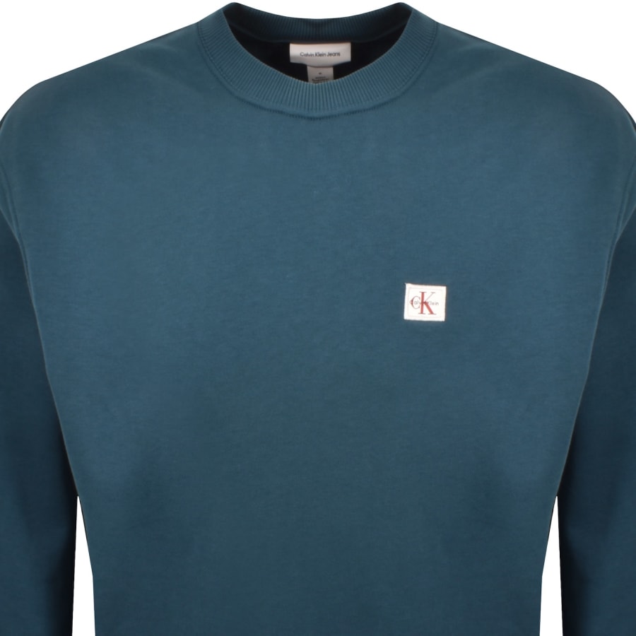 Image number 2 for Calvin Klein Jeans Terry Sweatshirt Blue