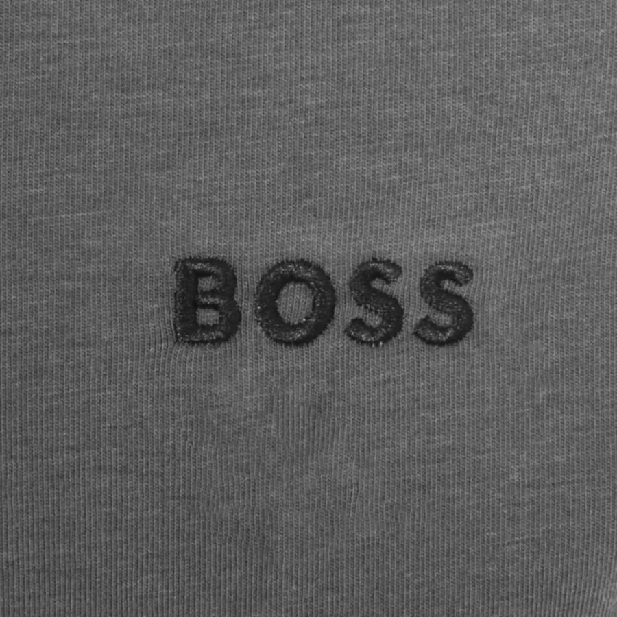 Image number 3 for BOSS Mix And Match Hooded T Shirt Grey