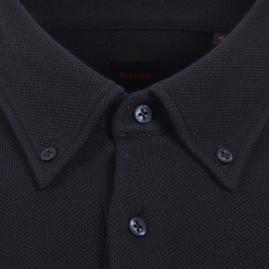Image number 4 for BOSS Jersey Slim Fit Shirt Navy