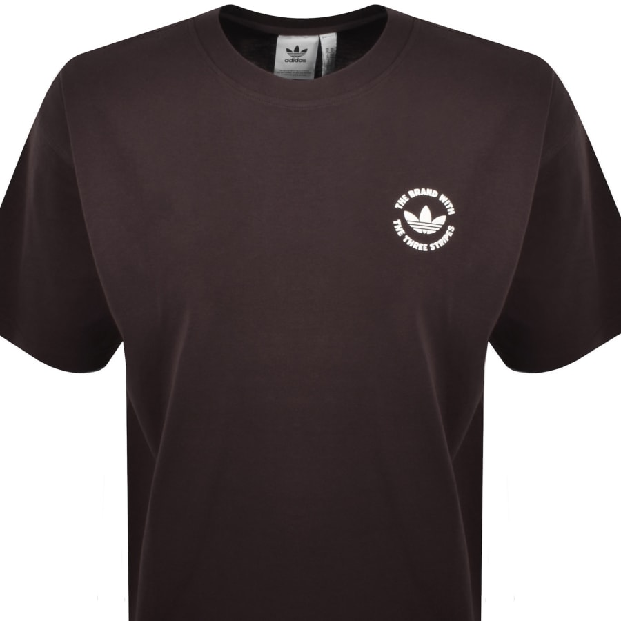 Image number 3 for adidas Originals Camel Treffy T Shirt Brown