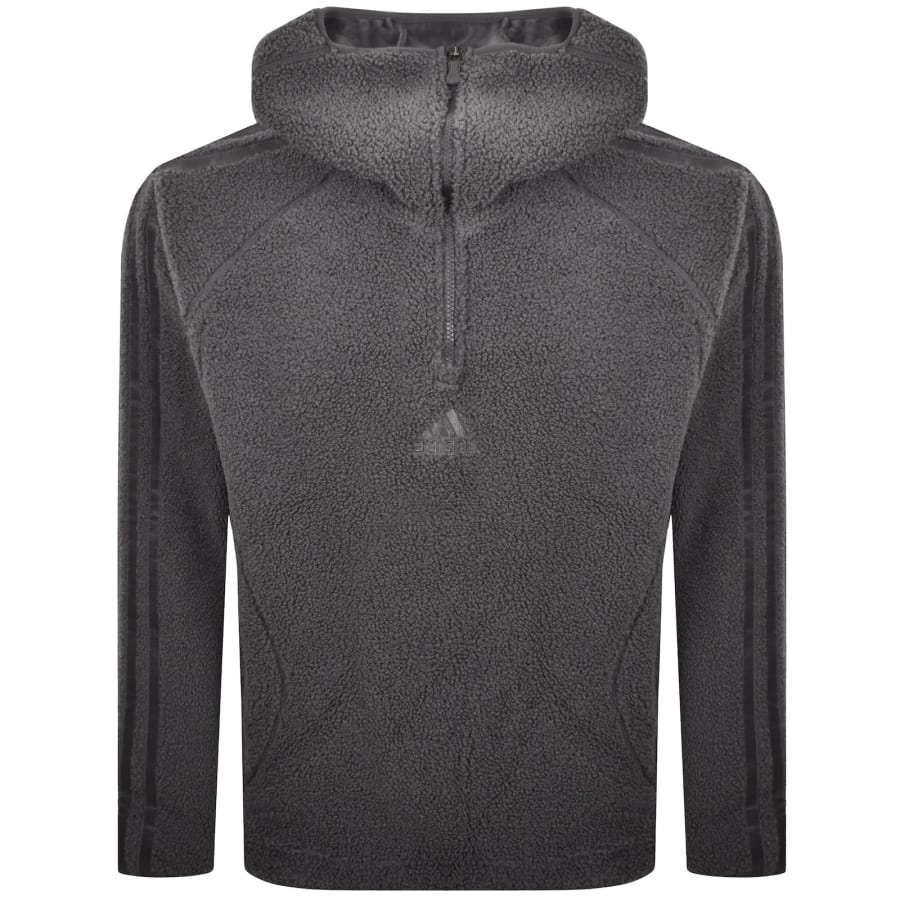 Image number 2 for adidas Originals Borg Teamgeist Hoodie Grey