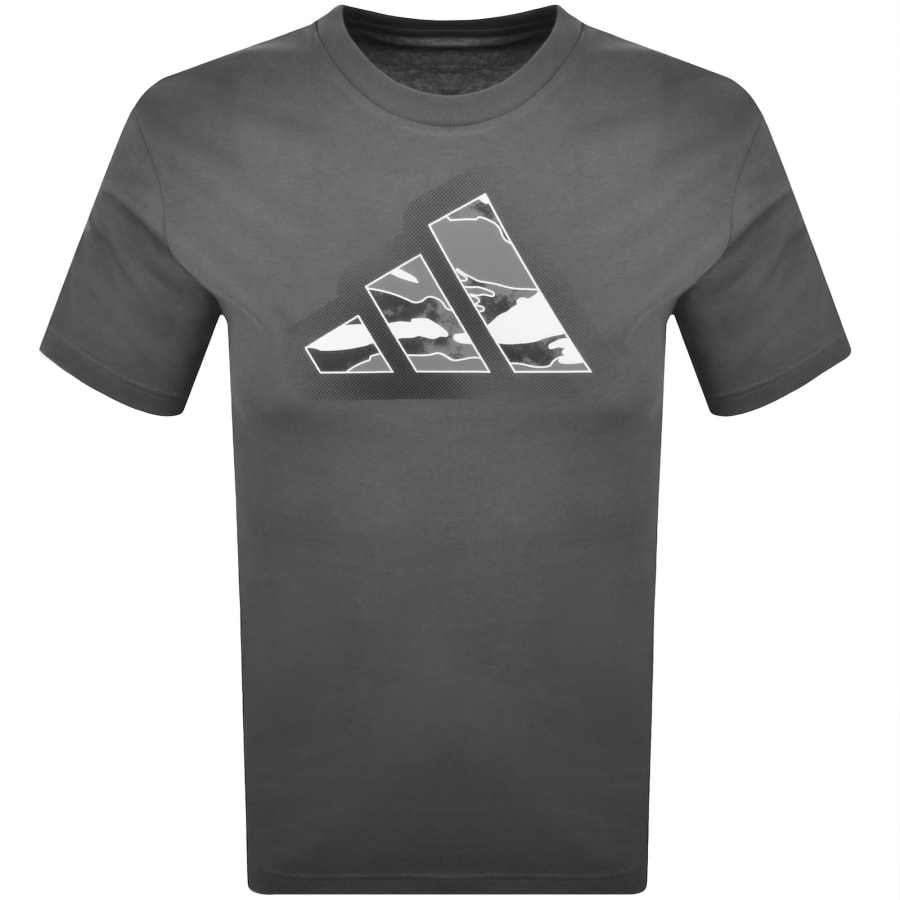 Image number 1 for adidas Sportswear Camo Mod T Shirt Grey