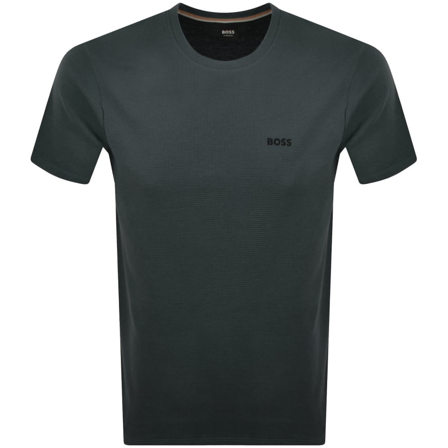 Image number 1 for BOSS Waffle T Shirt Green