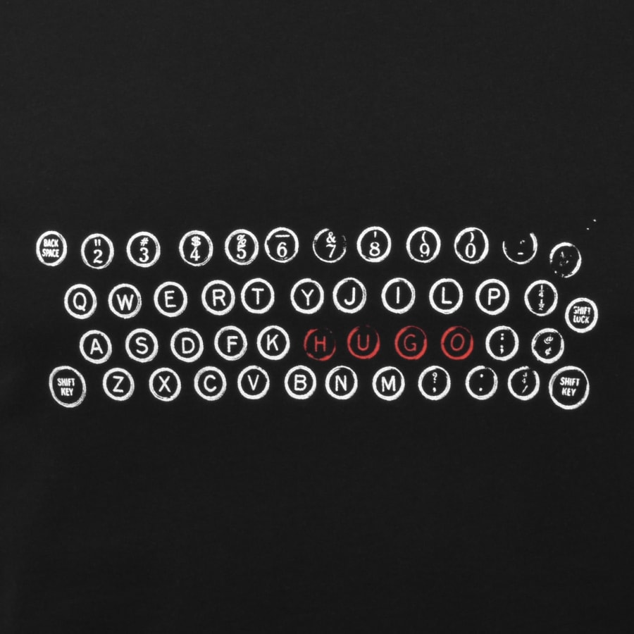 Image number 3 for HUGO Deyss T Shirt Black