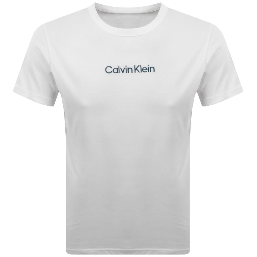 Image number 1 for Calvin Klein Lounge Crew Neck T Shirt White