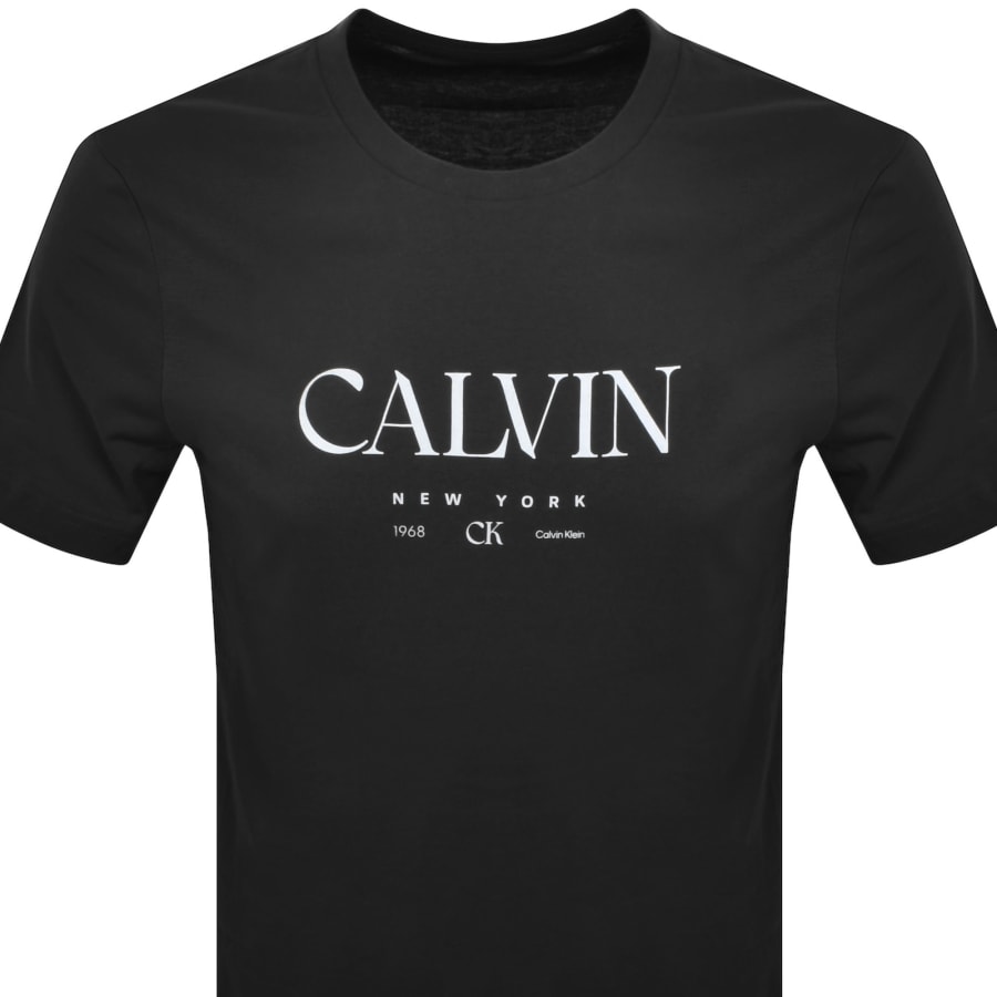 Image number 2 for Calvin Klein Graphic T Shirt Black