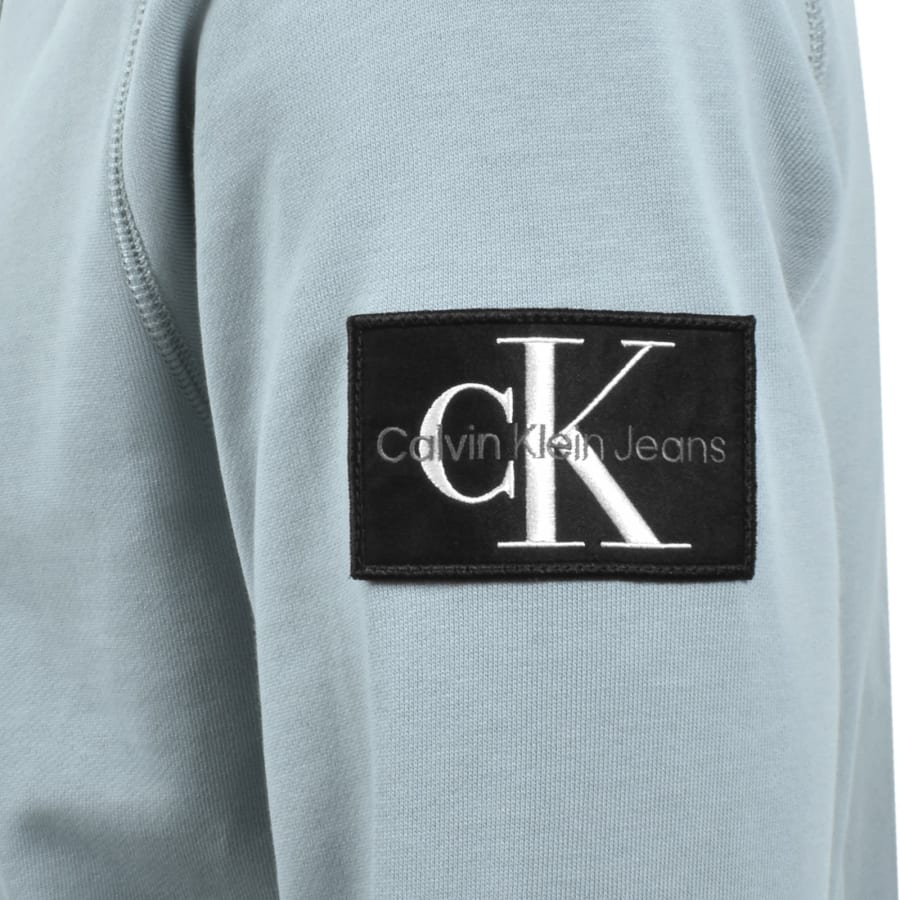 Image number 4 for Calvin Klein Jeans Badge Hoodie Blue