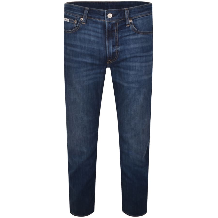 Image number 2 for Calvin Klein Jeans Slim Taper Fit Jeans Blue