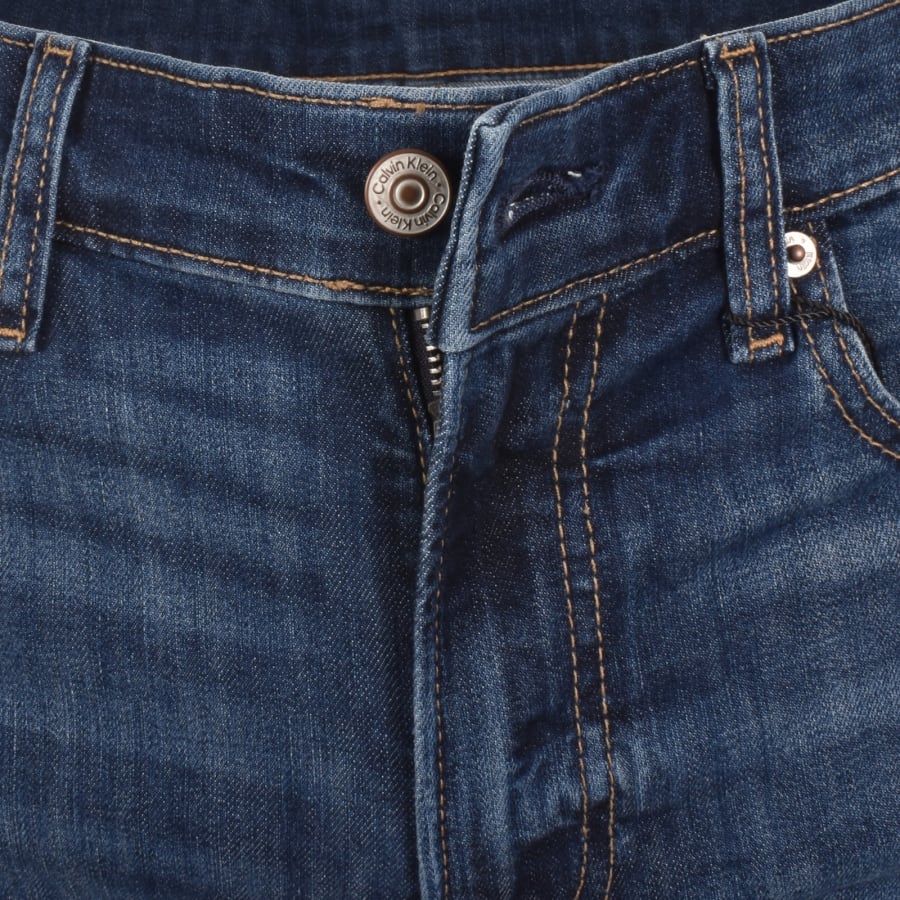 Image number 5 for Calvin Klein Jeans Slim Taper Fit Jeans Blue