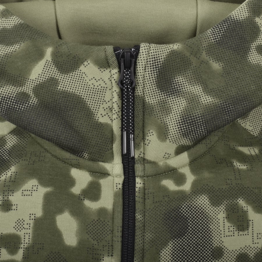 Image number 5 for Nike Tech Windrunner Full Zip Hoodie Green