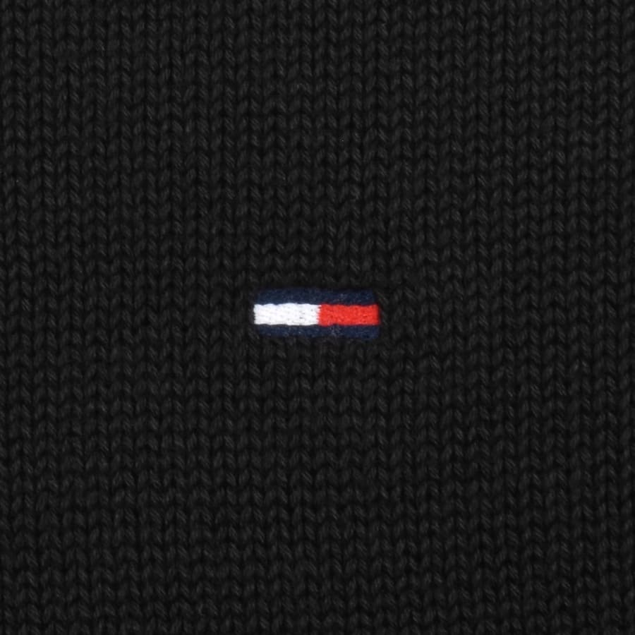 Image number 3 for Tommy Jeans Slim Fit Polo Jumper Black