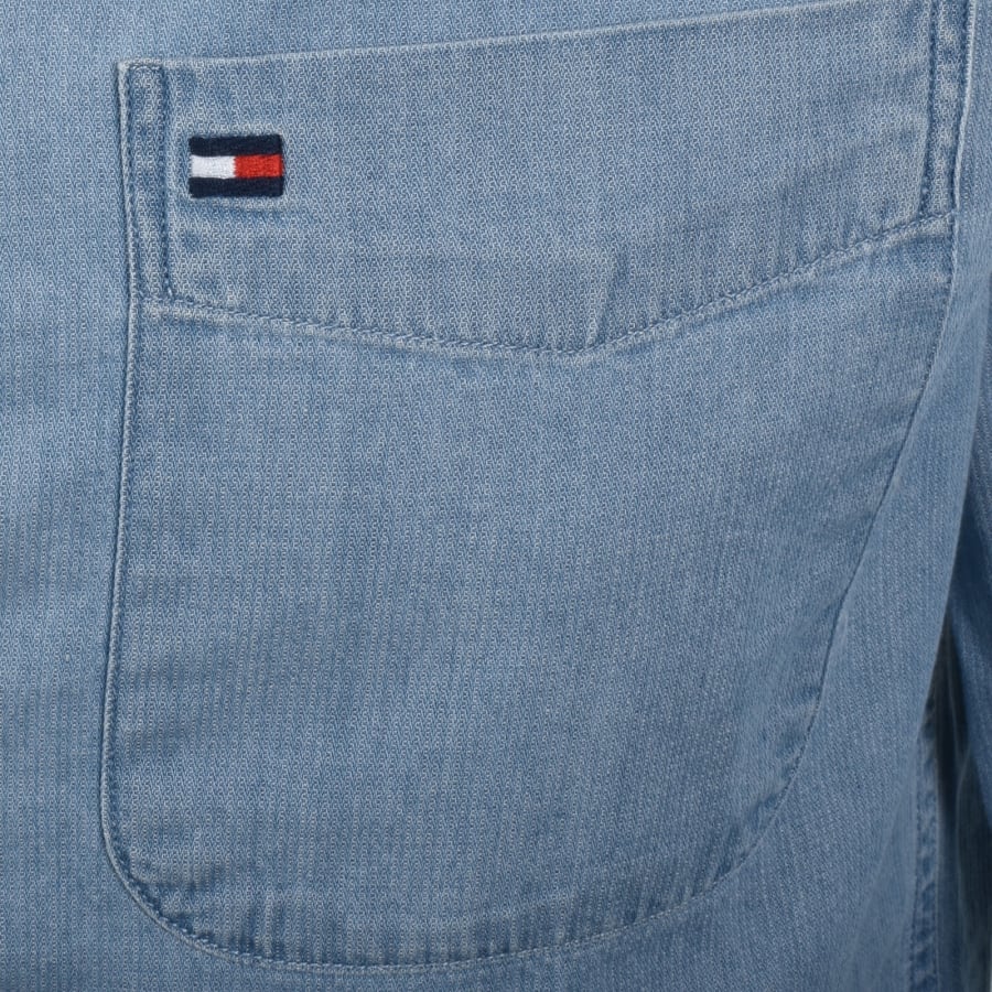Image number 3 for Tommy Hilfiger Bedford Denim Shirt Blue