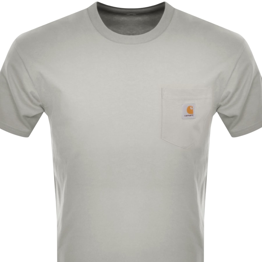 Image number 2 for Carhartt WIP Pocket T Shirt Grey