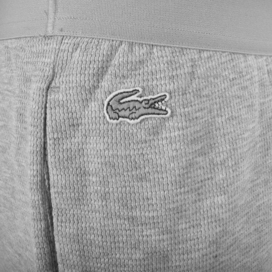 Image number 3 for Lacoste Lounge Waffle Shorts Grey