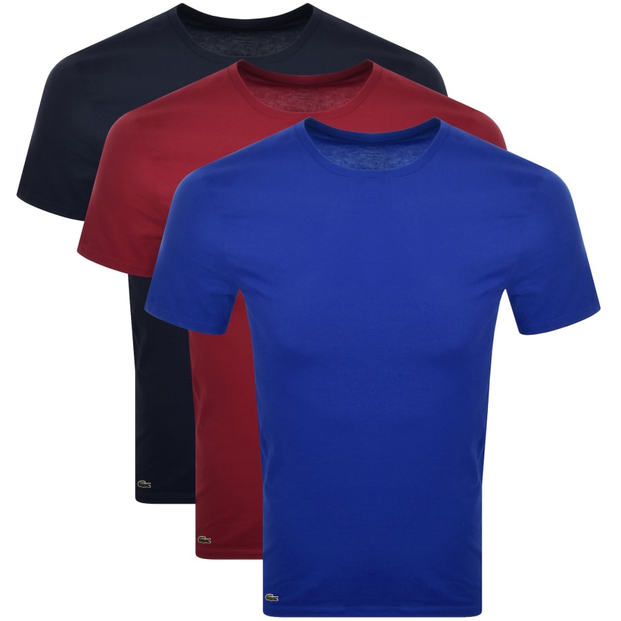 Image number 1 for Lacoste Slim Fit 3 Pack T Shirts