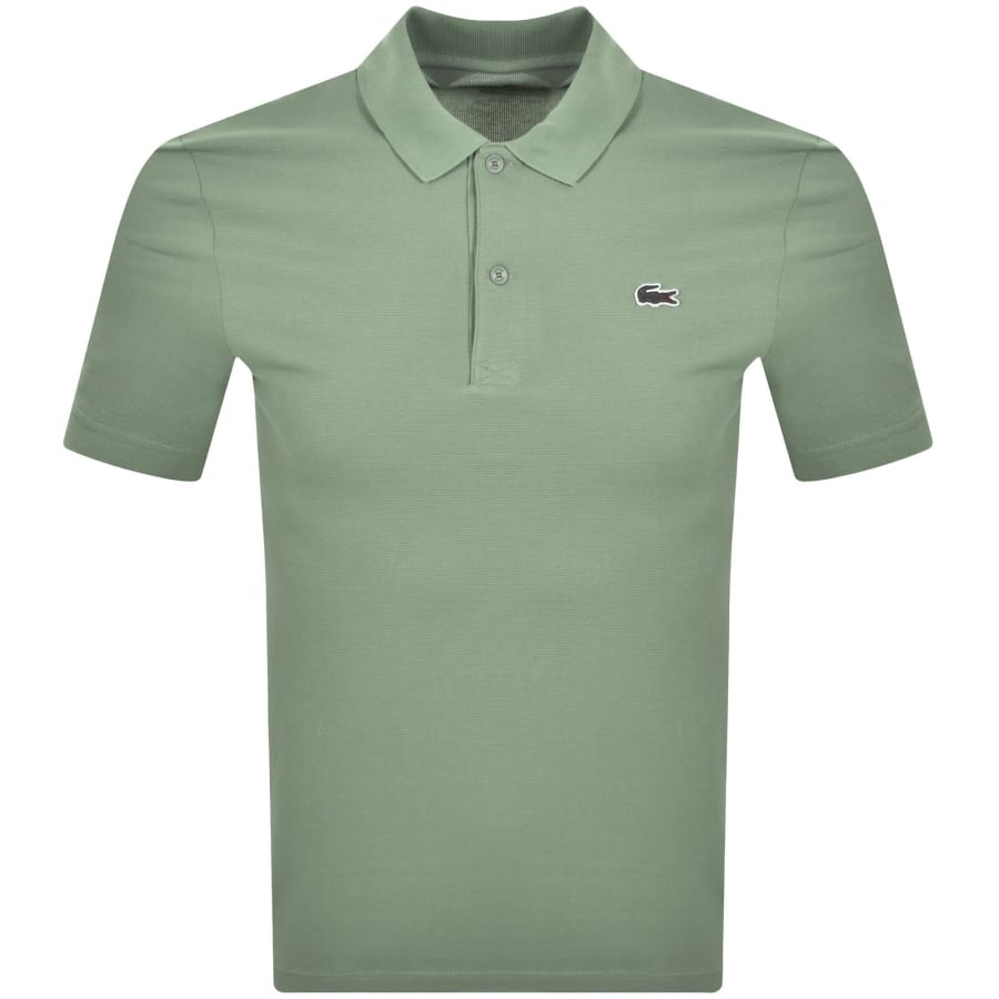 Image number 1 for Lacoste Grey Croc Polo T Shirt Thyme Green