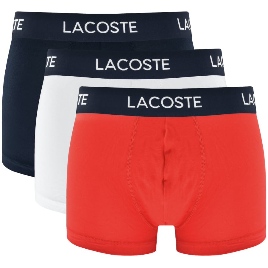 Image number 1 for Lacoste Underwear 3 Pack Trunks