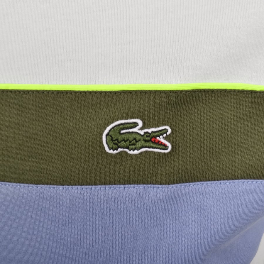 Image number 3 for Lacoste Colour Block T Shirt White