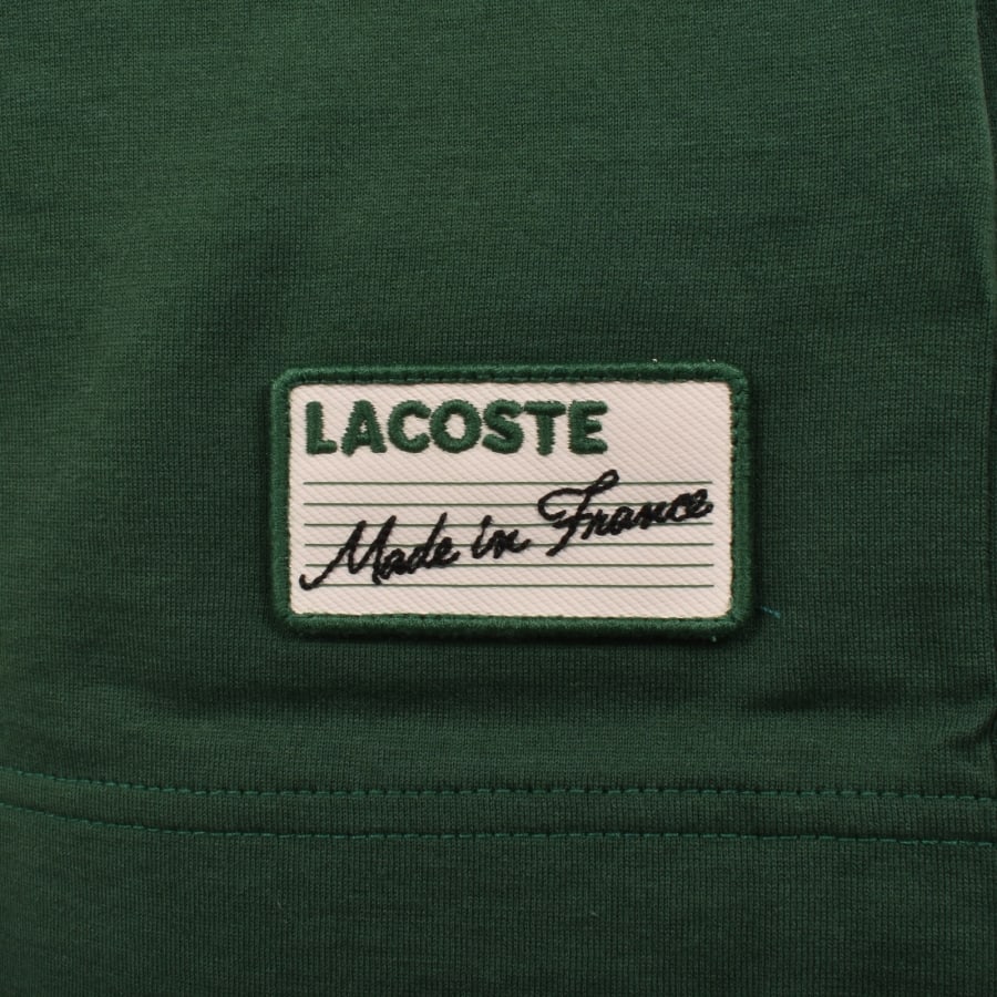Image number 4 for Lacoste Tipped Crew Neck Logo T Shirt Green
