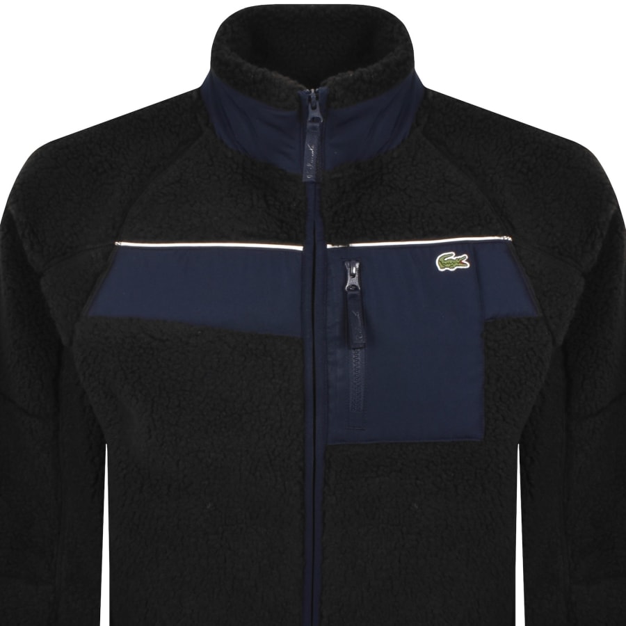 Image number 2 for Lacoste High Pile Fleece Sweatshirt Black