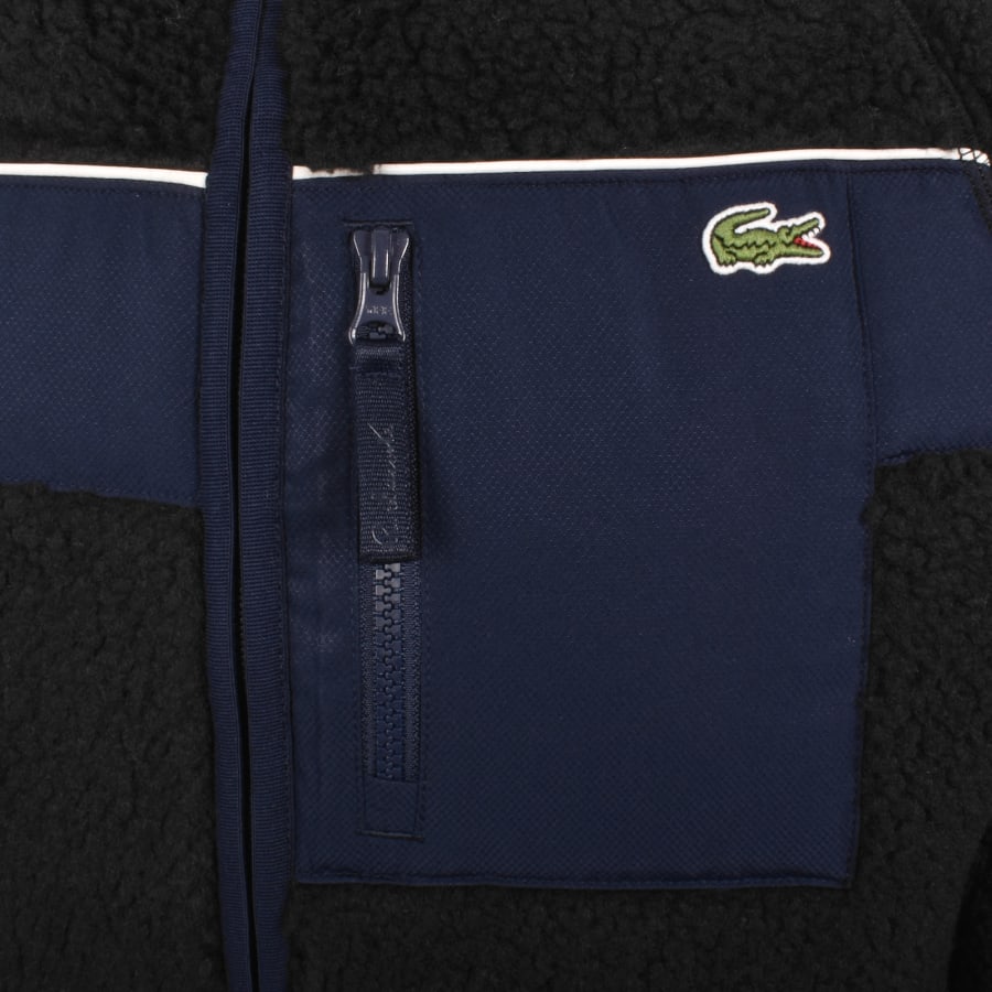 Image number 3 for Lacoste High Pile Fleece Sweatshirt Black