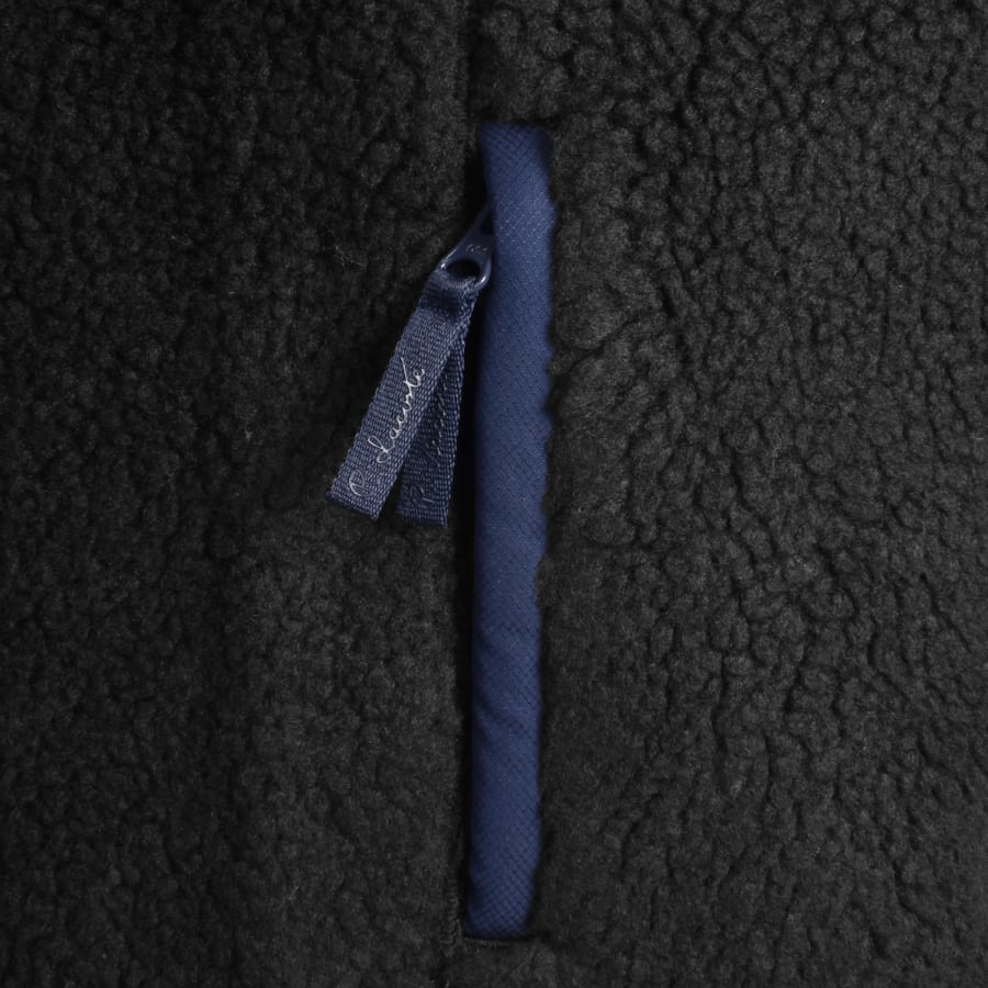 Image number 4 for Lacoste High Pile Fleece Sweatshirt Black