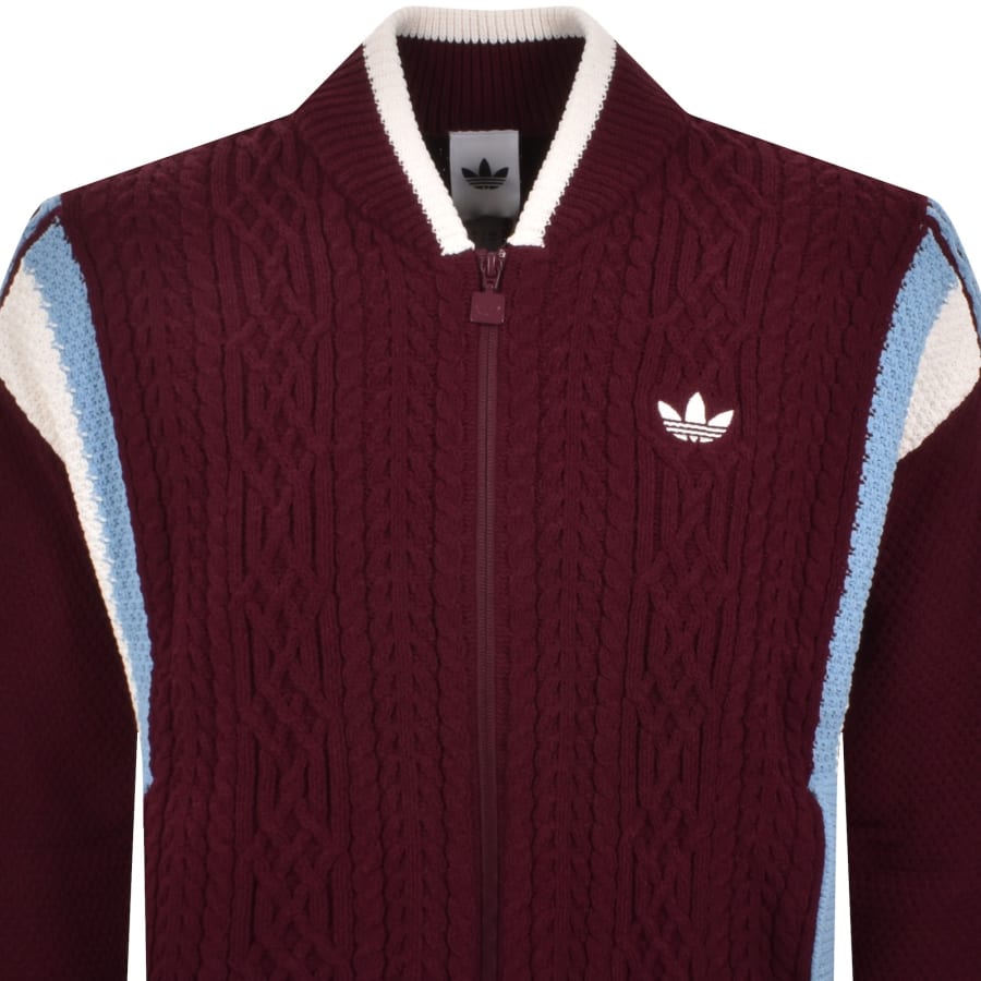 Image number 2 for adidas Originals Wicons Cardigan Maroon