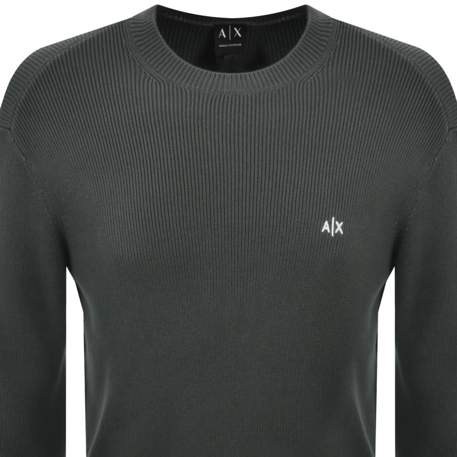 Image number 2 for Armani Exchange Knit Jumper Green