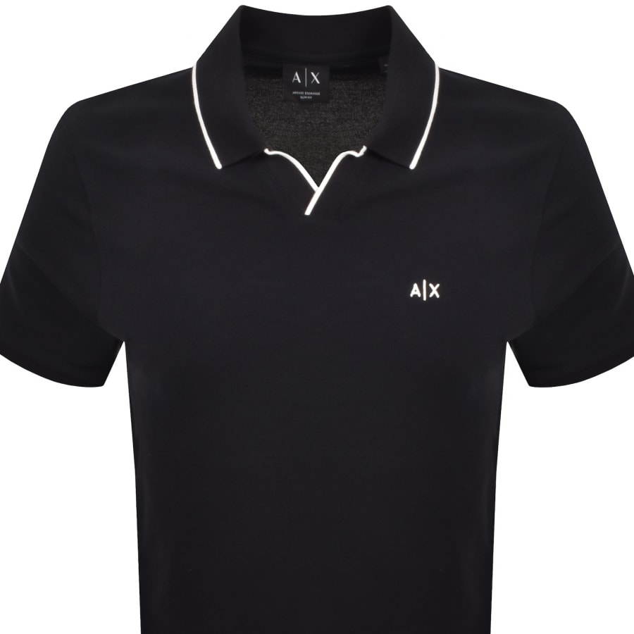 Image number 2 for Armani Exchange Polo T Shirt Deep Navy