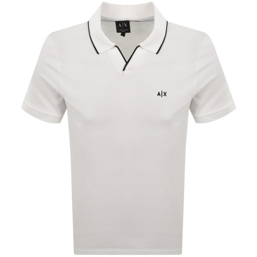 Image number 1 for Armani Exchange Polo T Shirt Off White