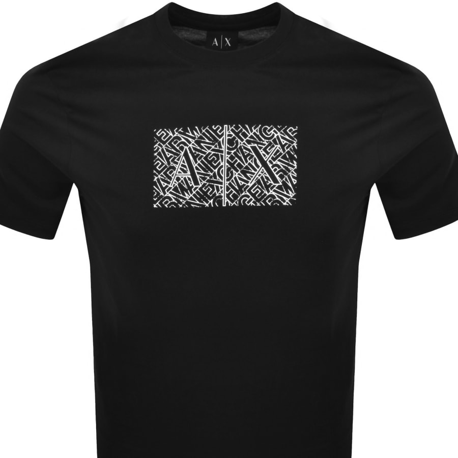 Image number 2 for Armani Exchange Slim Fit Crew Neck T Shirt Black
