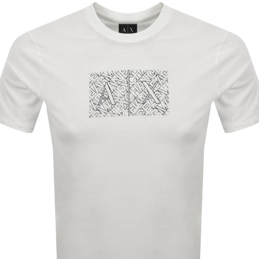 Image number 2 for Armani Exchange Slim Fit Crew Neck T Shirt White