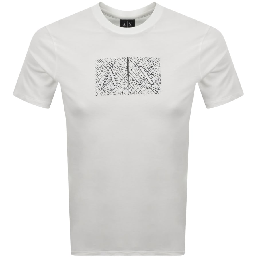 Image number 1 for Armani Exchange Slim Fit Crew Neck T Shirt White