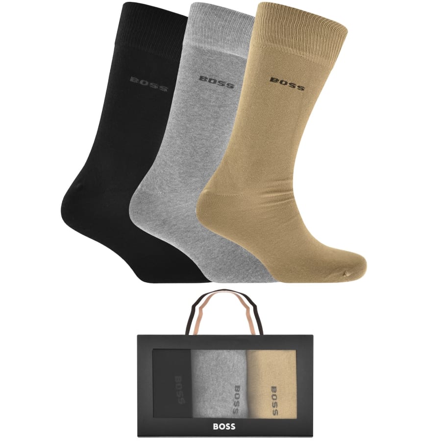 Image number 1 for BOSS 3 Pack Crew Socks