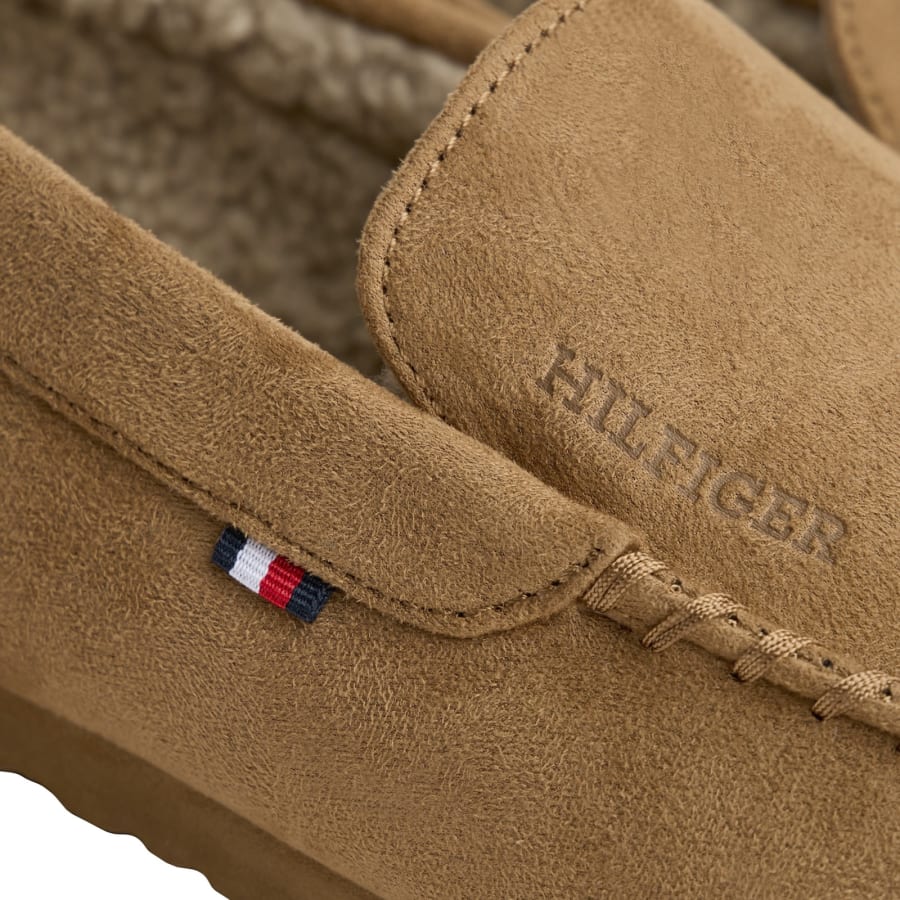 Image number 4 for Tommy Hilfiger Driver Home Slippers Brown