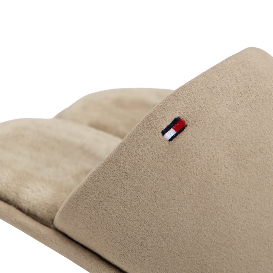 Image number 4 for Tommy Hilfiger Flag House Slippers Beige