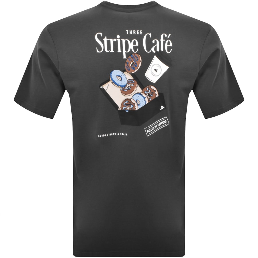 Image number 5 for adidas Sportswear Donut Box T Shirt Grey