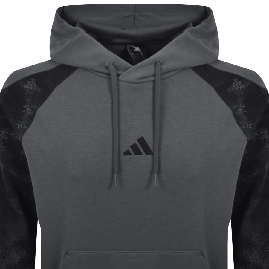 Image number 2 for adidas Sportswear Camo Print Hoodie Grey