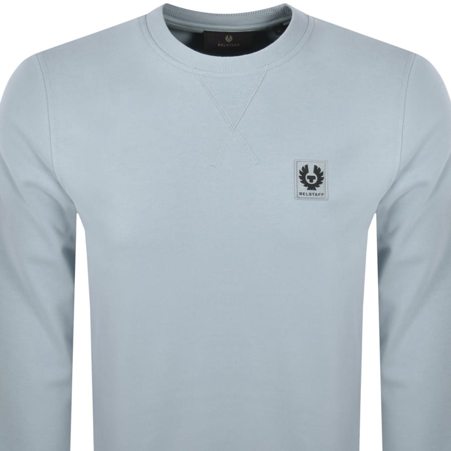 Image number 2 for Belstaff Crew Neck Sweatshirt Blue